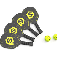 pickleball paddles and pickleball balls